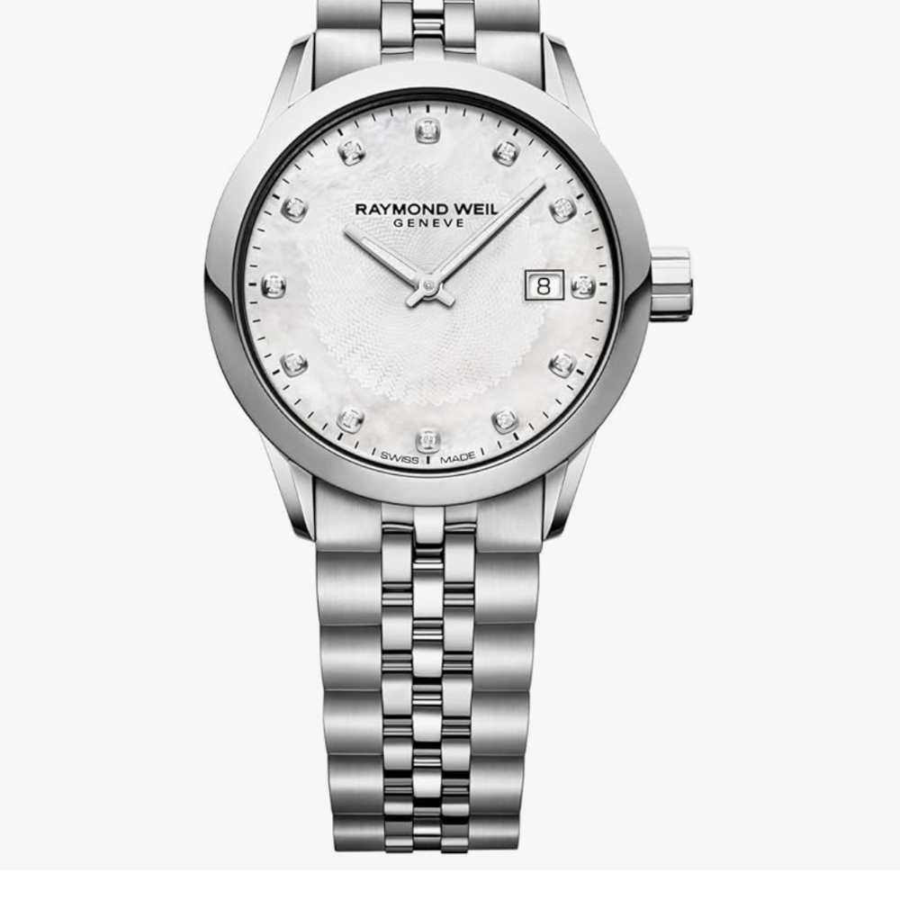 Raymond Weil Women's Silver Watch with White Dial